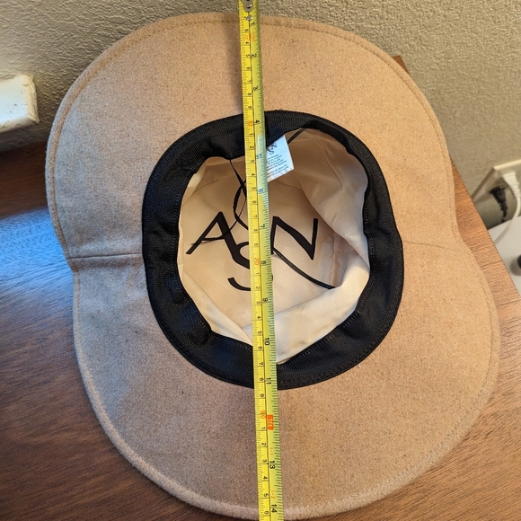 ASN Hats The Harper Flappy Boho Hat Oatmeal Color Adjustable Wool Blend - Picture 3 of 5